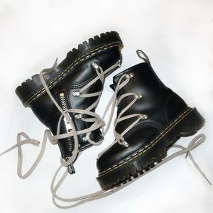 rick owens x doc martens 1460 bex leather lace up boots